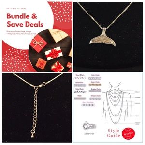 Mermaids  🧜‍♀️ 🍀 Lucky Fin pendant & necklace